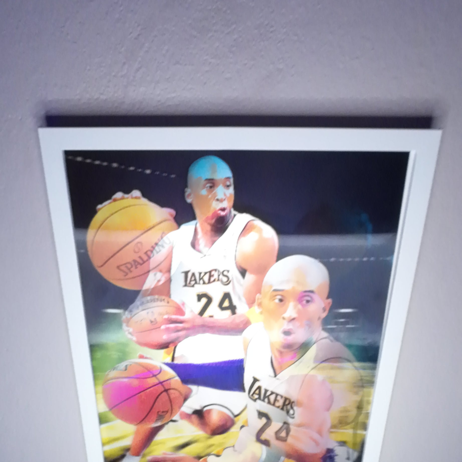 Kobe Bryant Lakers Tablo – 3D Efektli Basketbol Posteri (Lenticular)