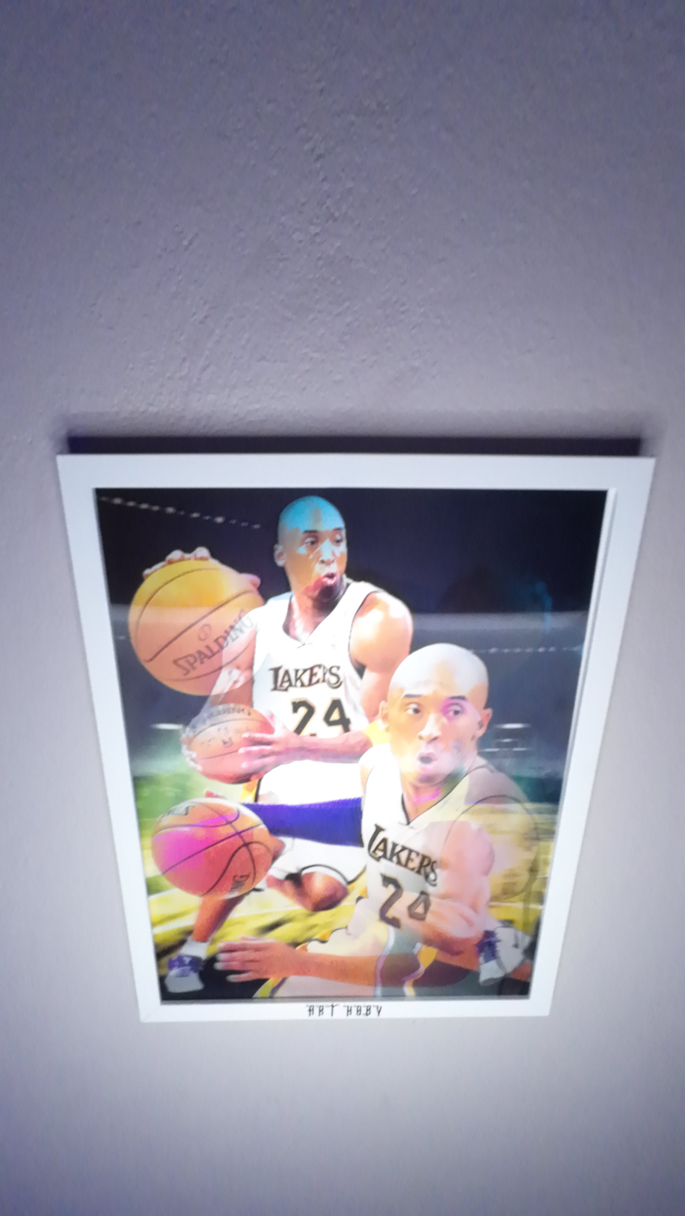 Kobe Bryant Lakers Tablo – 3D Efektli Basketbol Posteri (Lenticular)