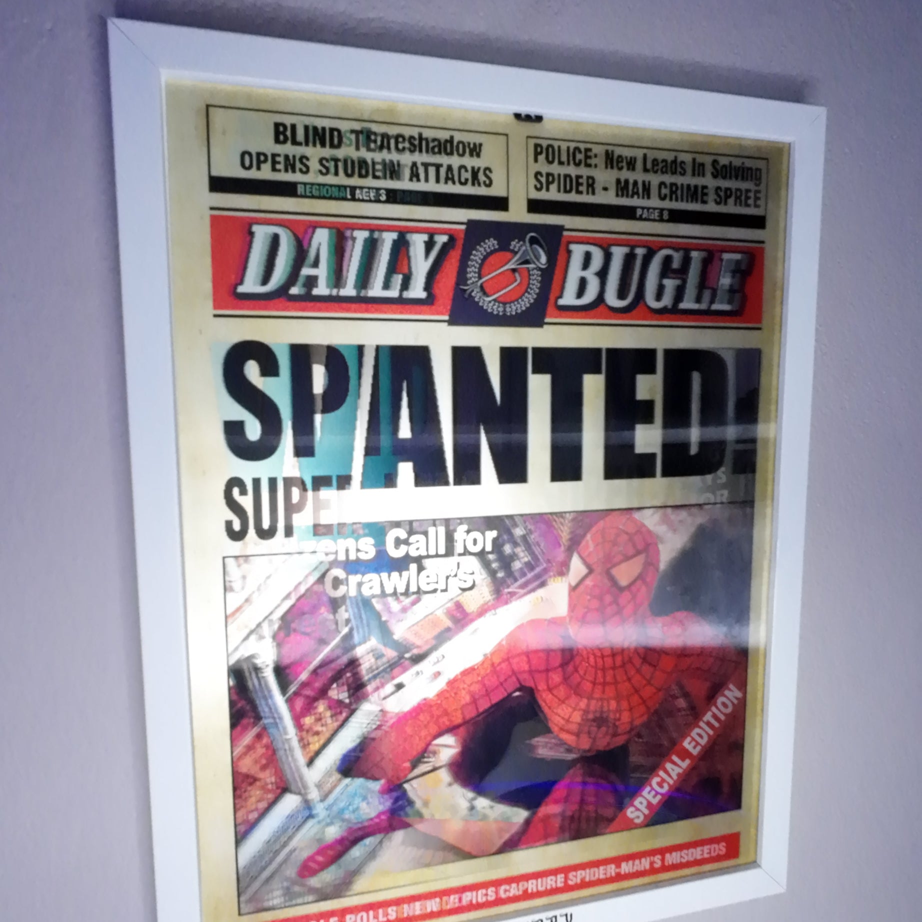 Hareketli Spiderman Tablo | 3 Boyutlu Değişen Görselli Poster (30x40)
