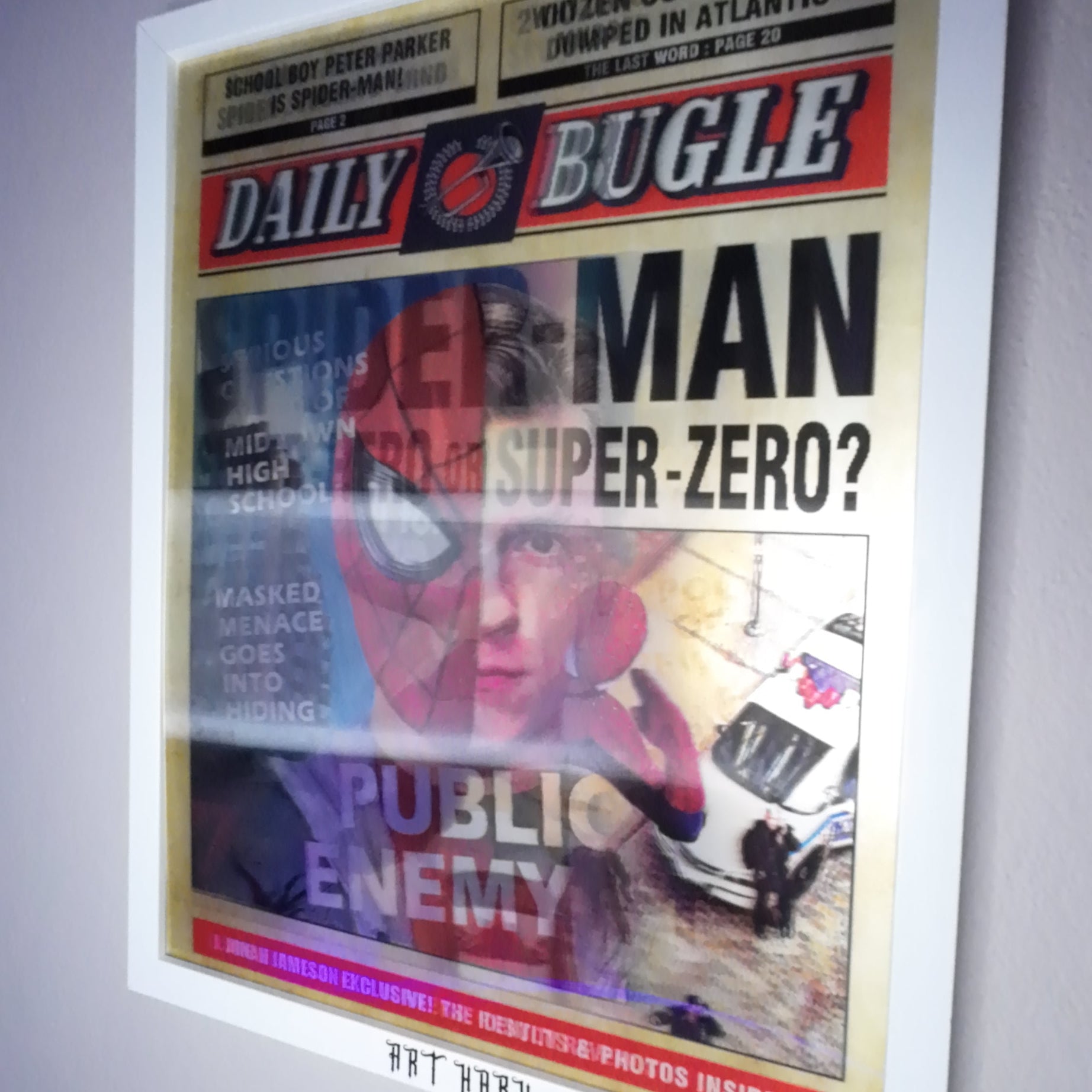 Hareketli Spiderman Tablo | 3 Boyutlu Değişen Görselli Poster (30x40)