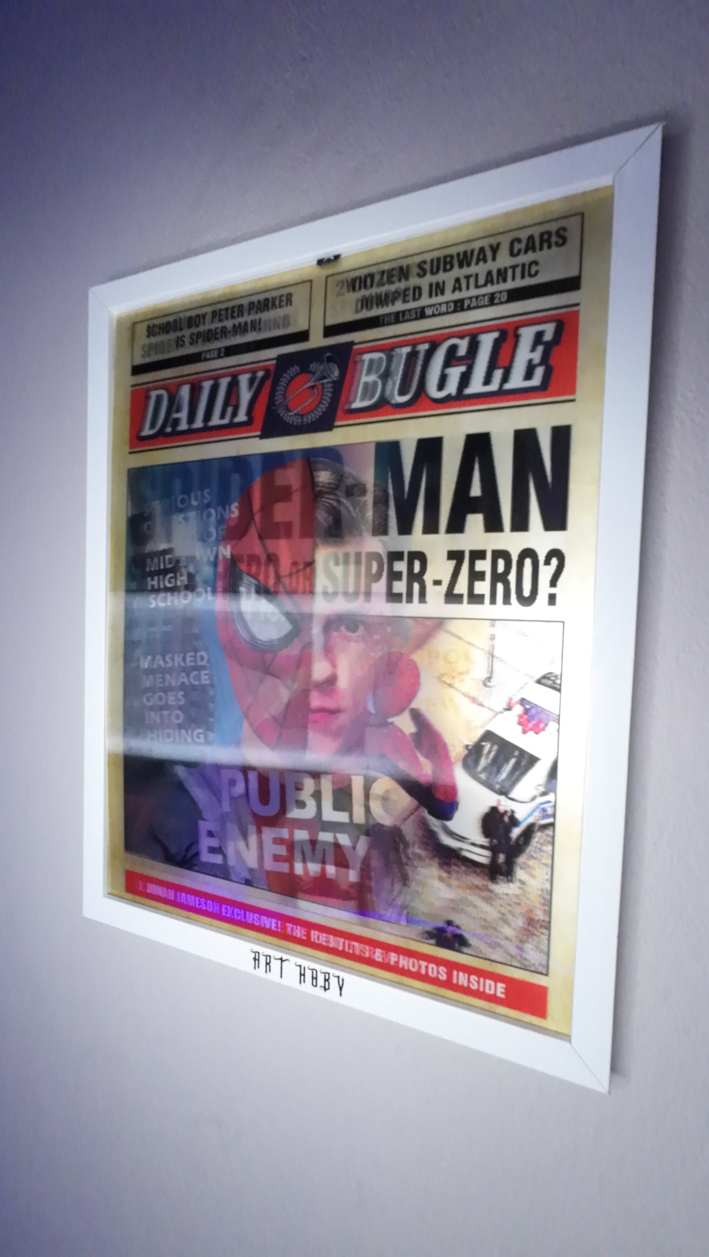 Hareketli Spiderman Tablo | 3 Boyutlu Değişen Görselli Poster (30x40)