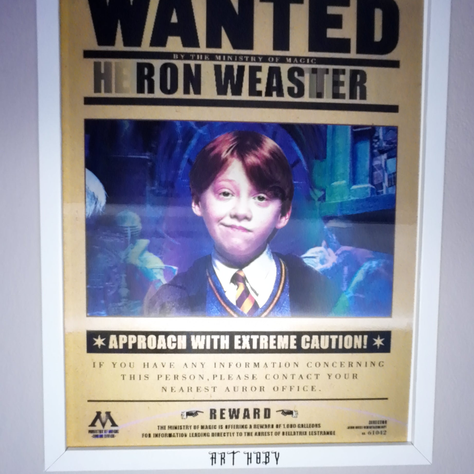 Harry Potter Karakter Tablosu – Hermione, Ron, Harry Hareketli Tablo (Lenticular)