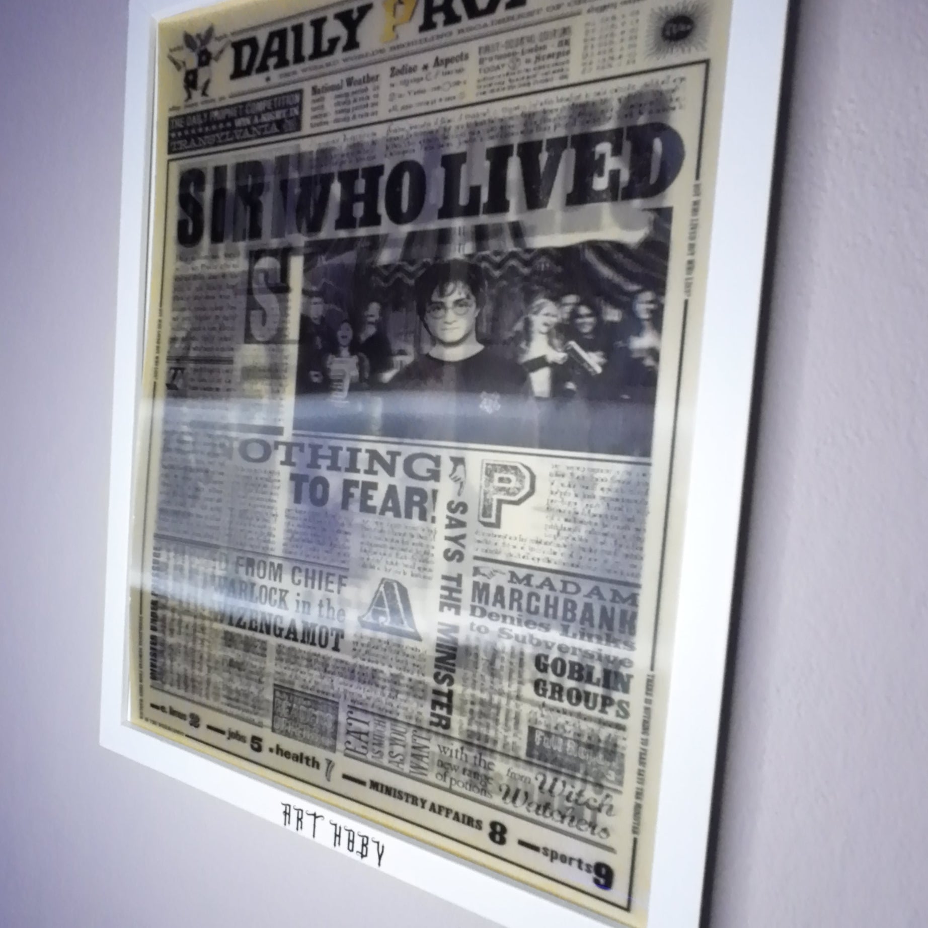 Harry Potter Gazete Temalı Tablo – 3D Efektli Wanted Poster (Lenticular)