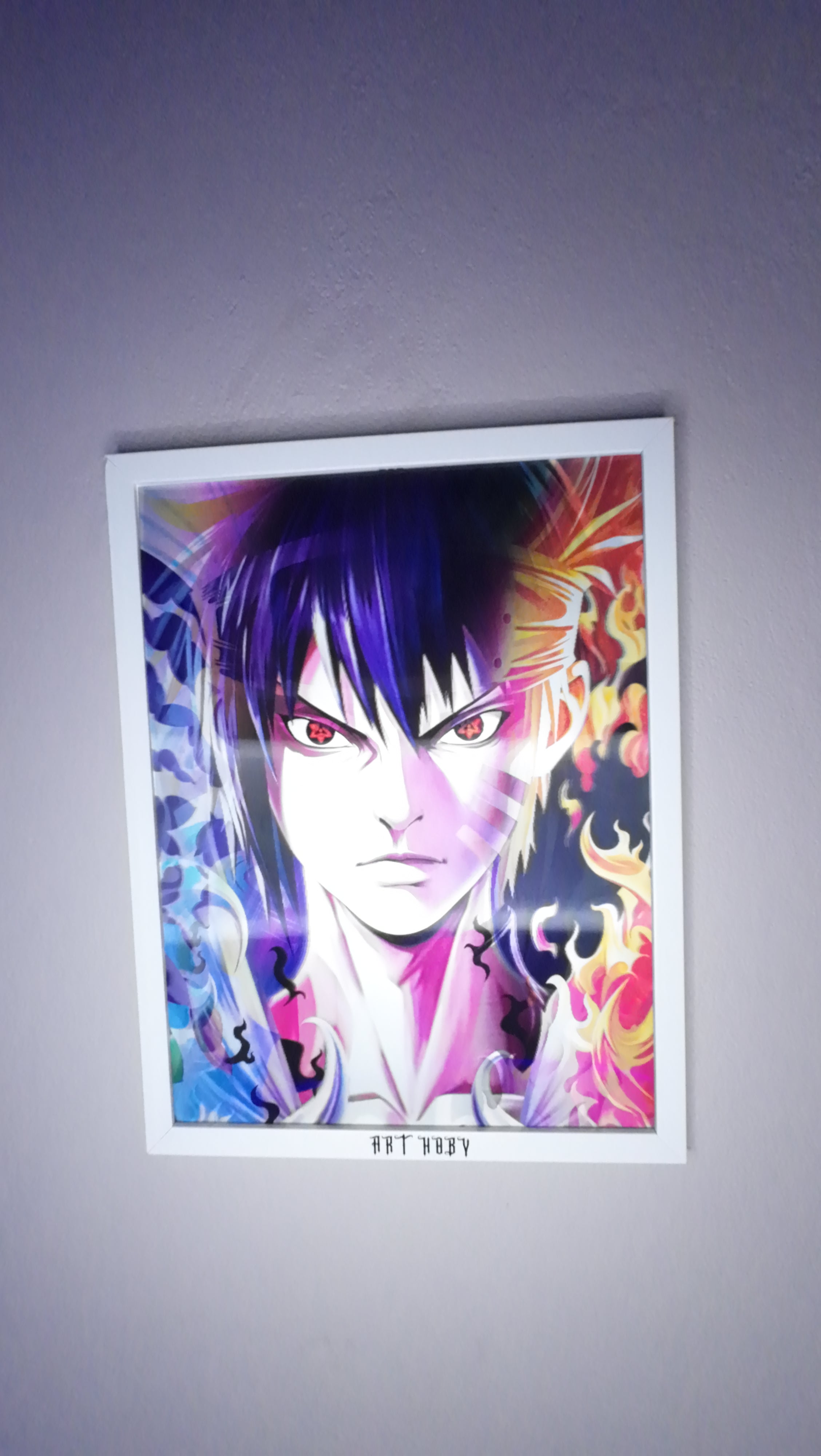 Kakashi Naruto Tablo – Hareketli Sharingan Gözlü Poster (Lenticular)