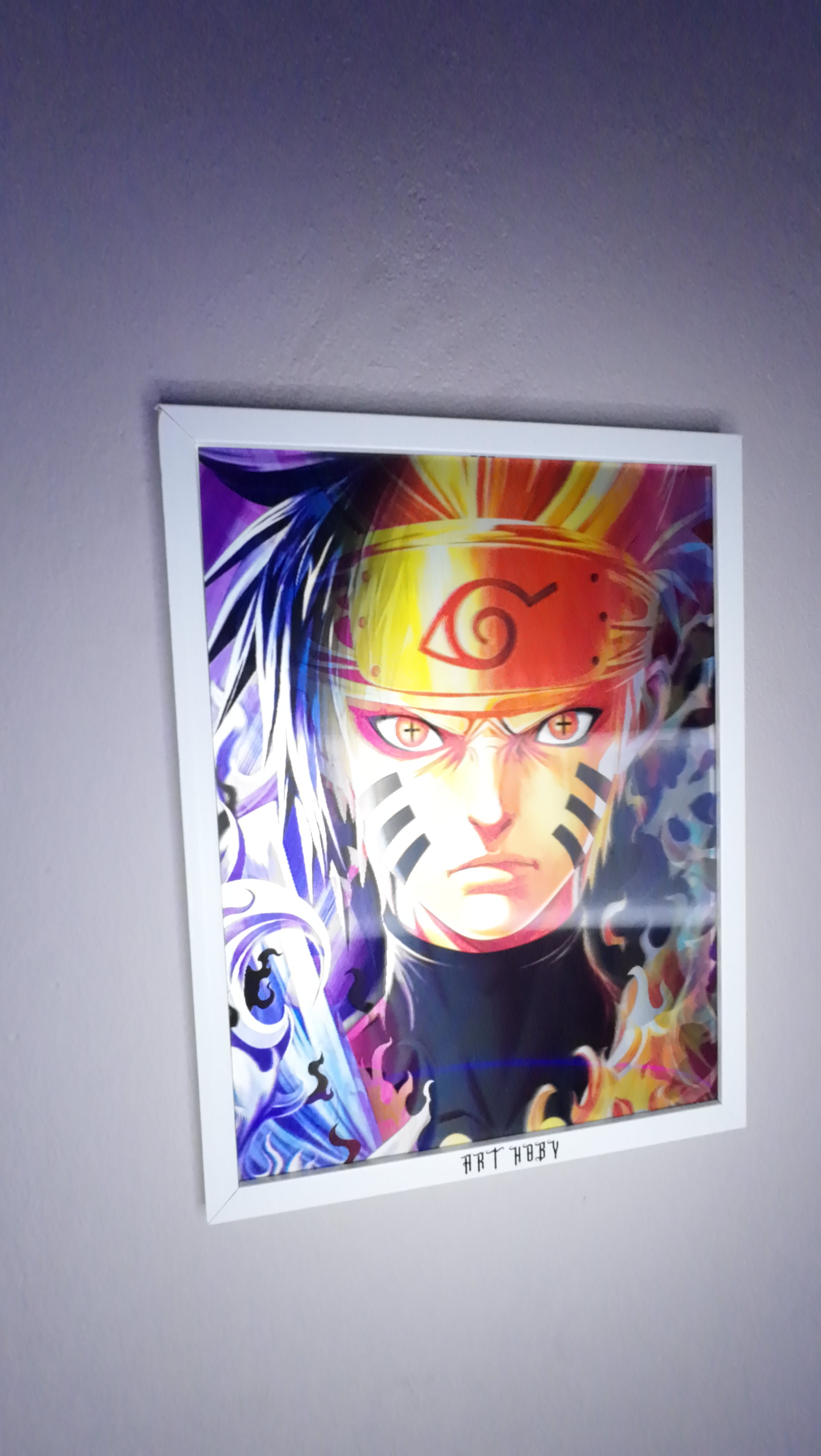 Kakashi Naruto Tablo – Hareketli Sharingan Gözlü Poster (Lenticular)