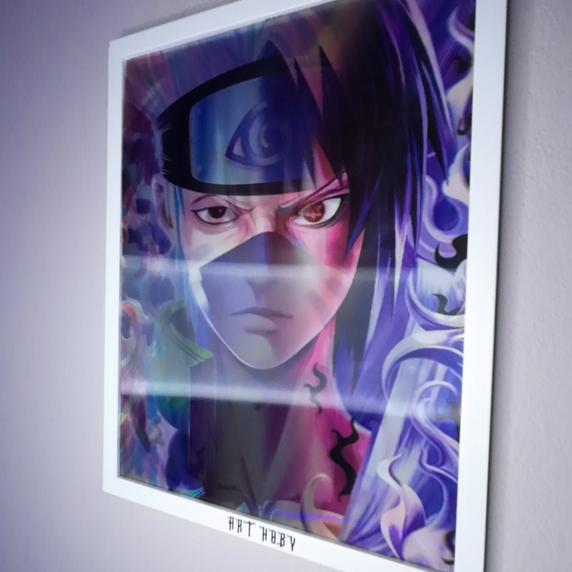 Kakashi Naruto Tablo – Hareketli Sharingan Gözlü Poster (Lenticular)