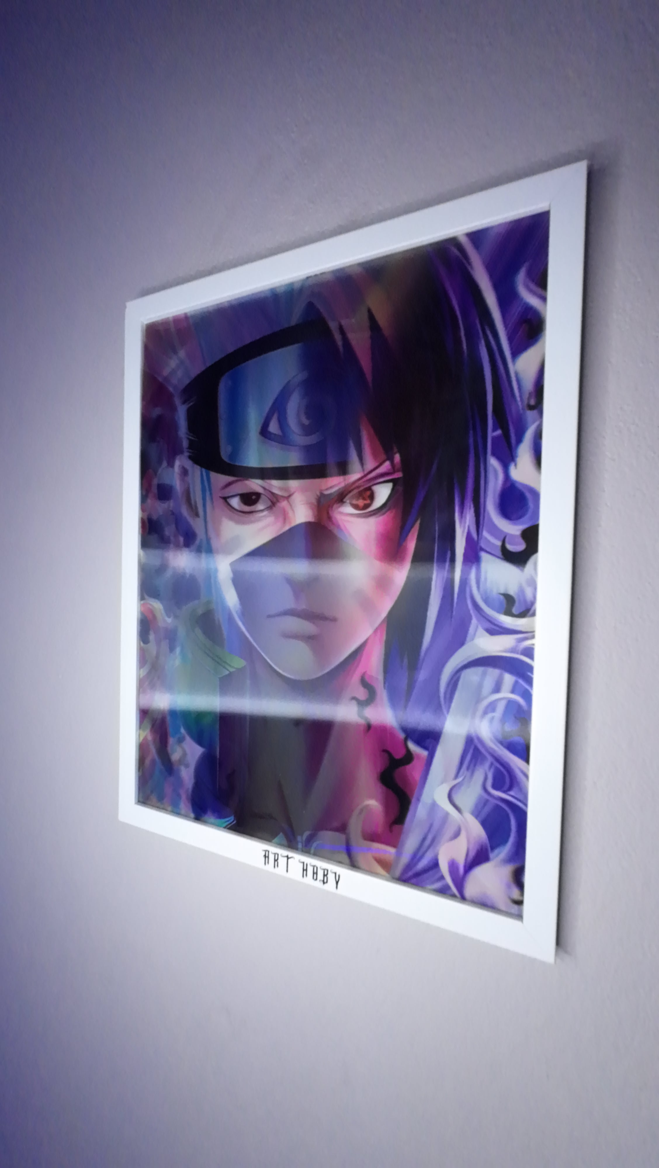 Kakashi Naruto Tablo – Hareketli Sharingan Gözlü Poster (Lenticular)