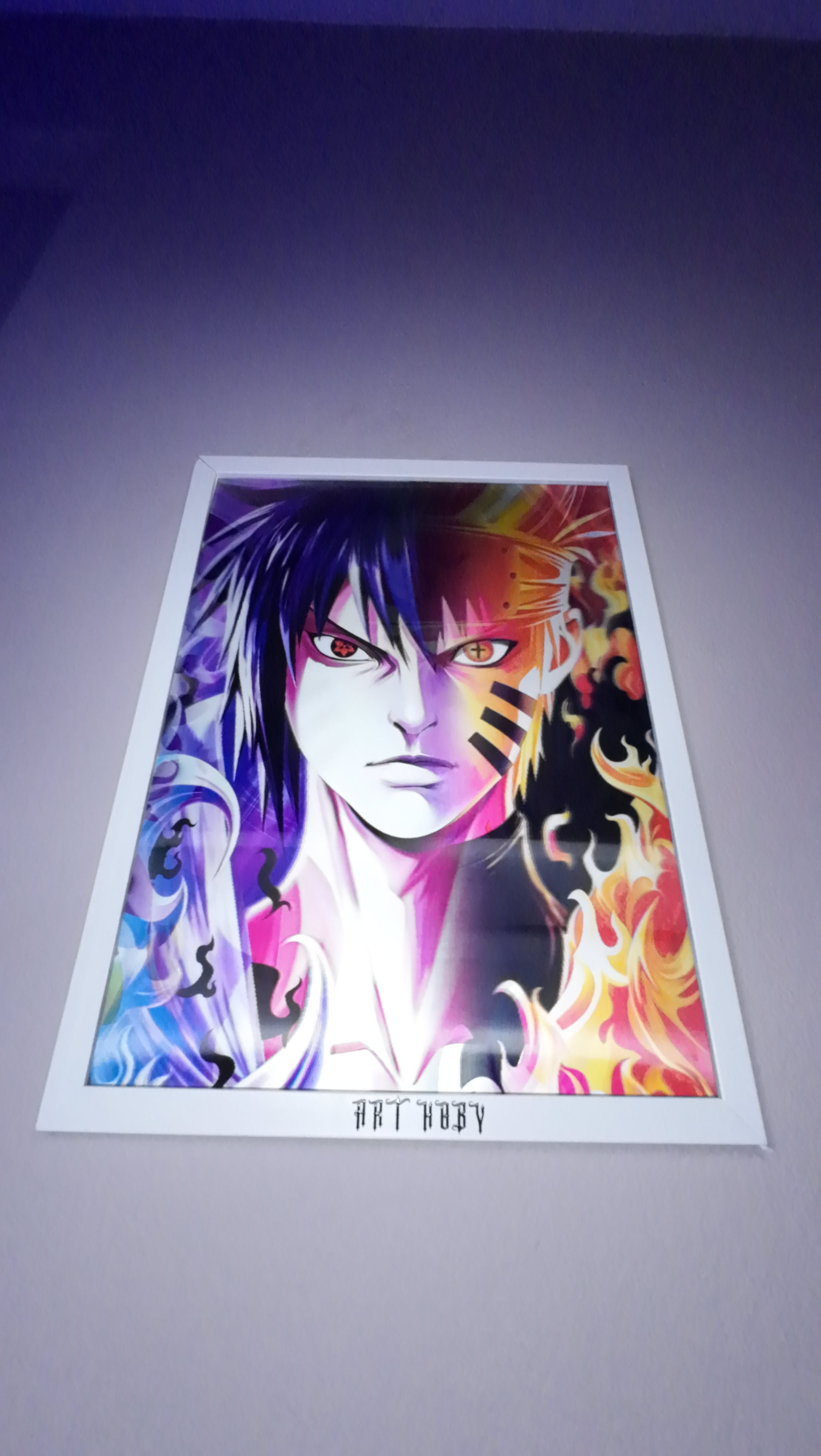 Kakashi Naruto Tablo – Hareketli Sharingan Gözlü Poster (Lenticular)