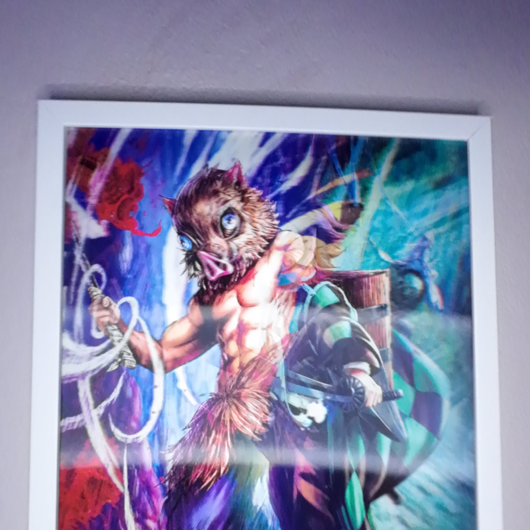 Inosuke Demon Slayer Tablo – Hareketli Anime Duvar Posteri (Lenticular)