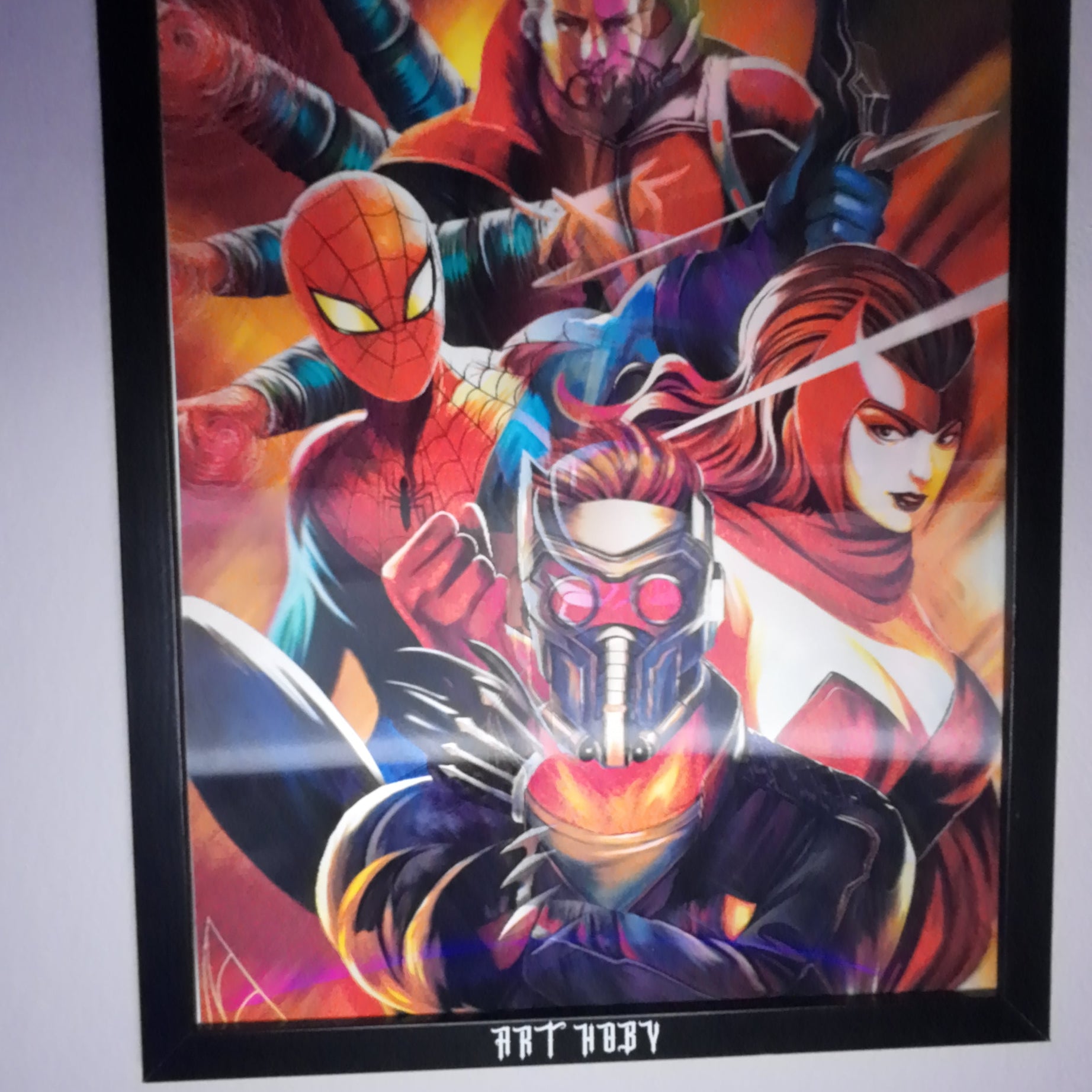 Marvel Avengers Fan Art Tablosu – Hareketli Efektli Poster (Lenticular)