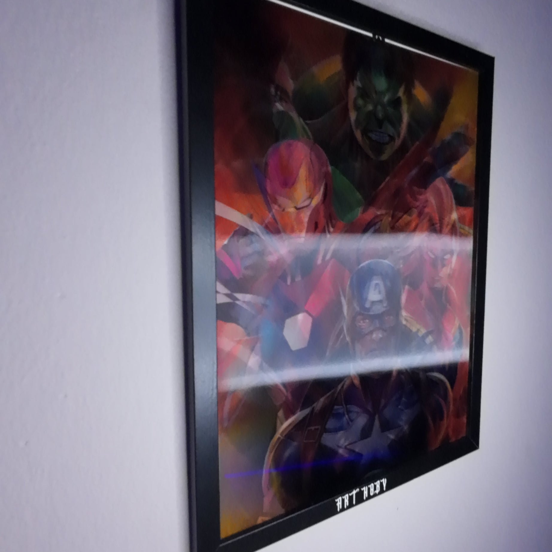 Marvel Avengers Fan Art Tablosu – Hareketli Efektli Poster (Lenticular)