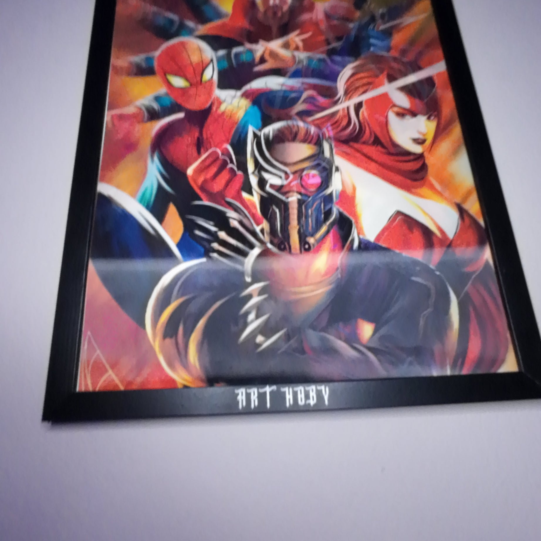 Marvel Avengers Fan Art Tablosu – Hareketli Efektli Poster (Lenticular)