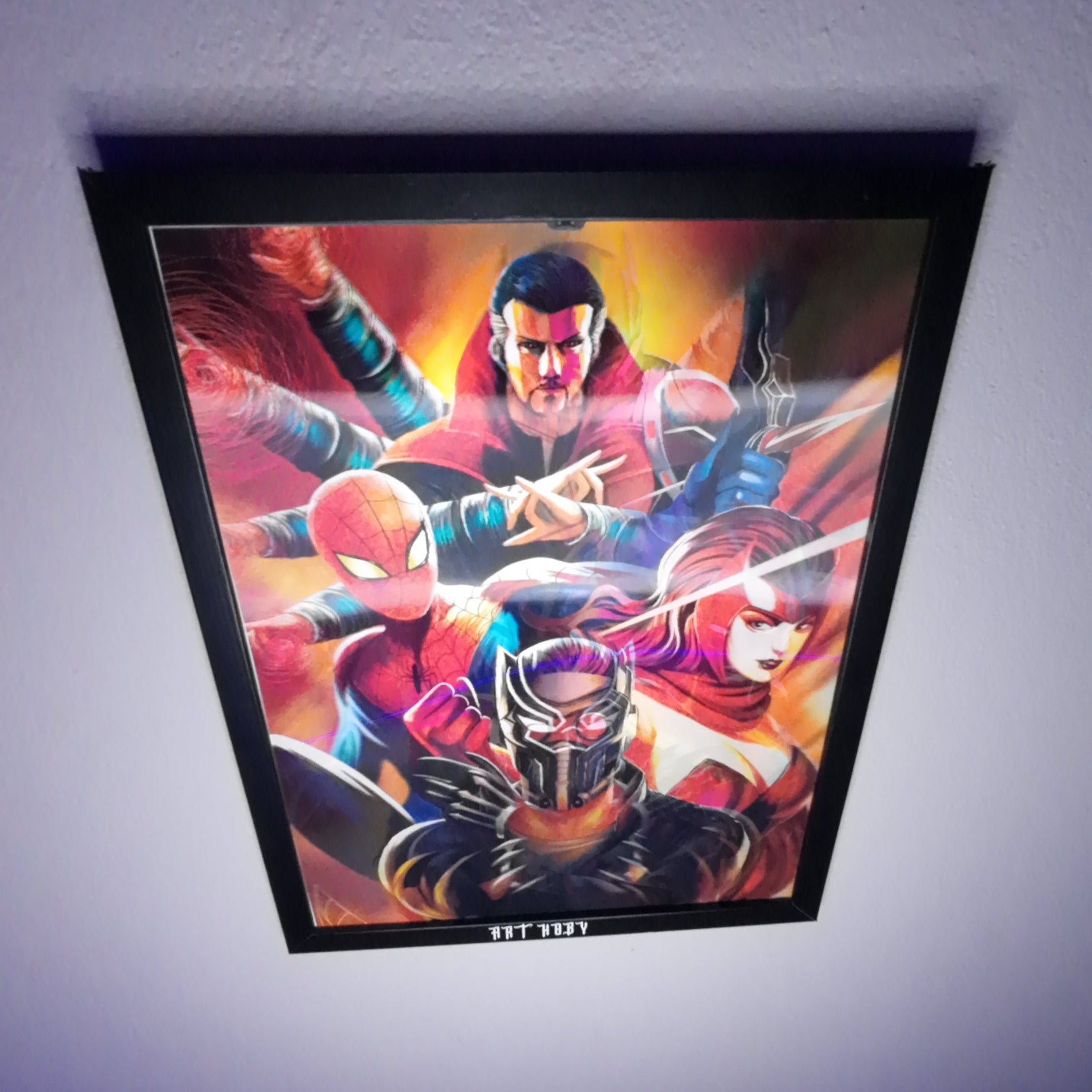 Marvel Avengers Fan Art Tablosu – Hareketli Efektli Poster (Lenticular)