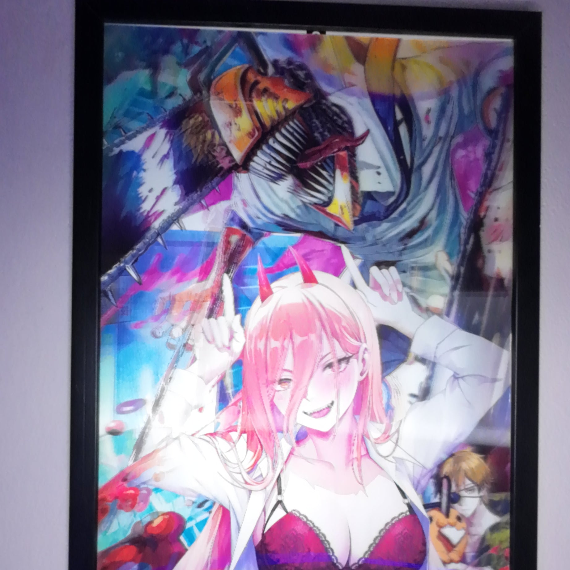 Chainsaw Man Power Tablo – 3D Anime Poster (Lenticular)