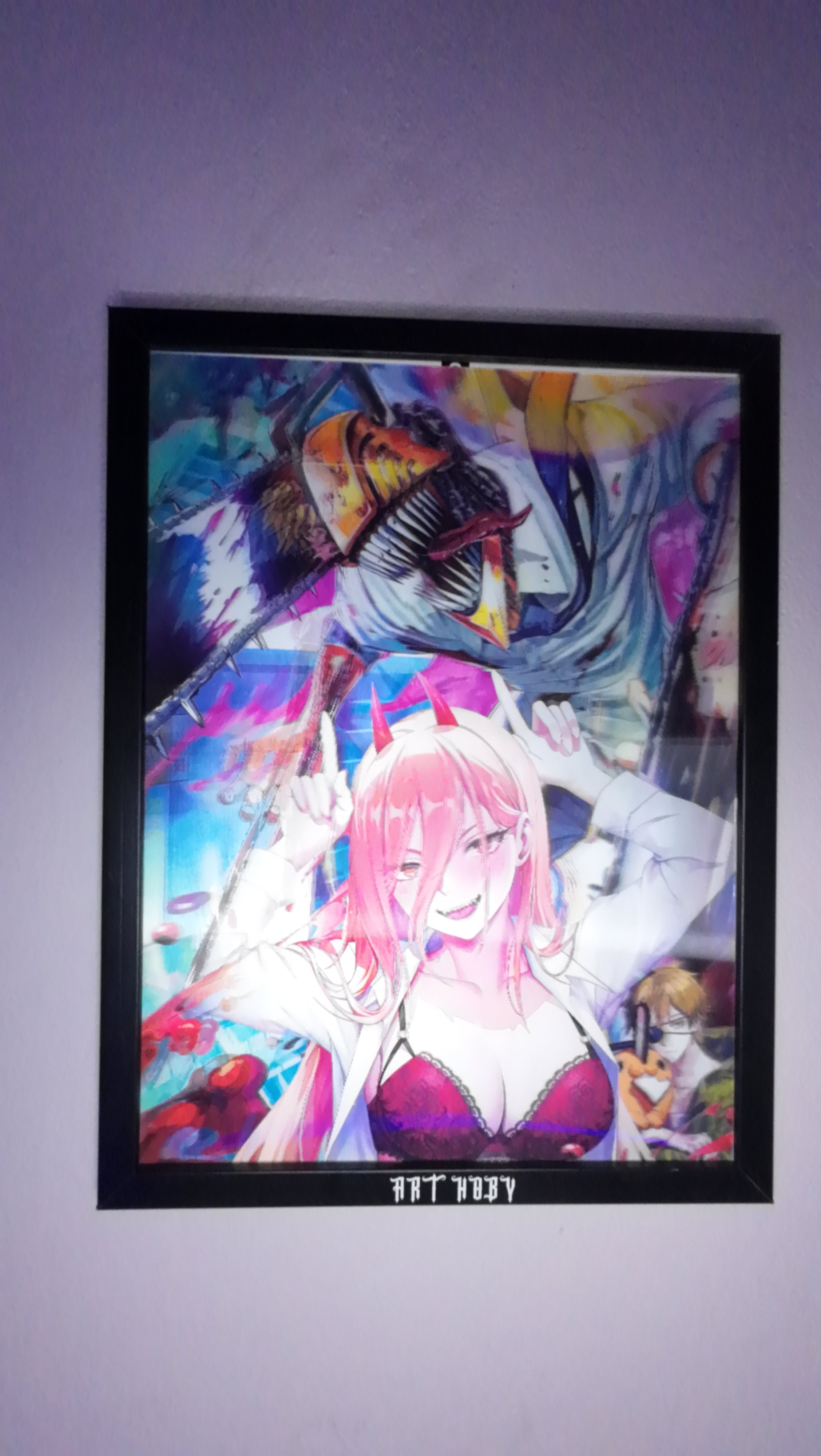 Chainsaw Man Power Tablo – 3D Anime Poster (Lenticular)