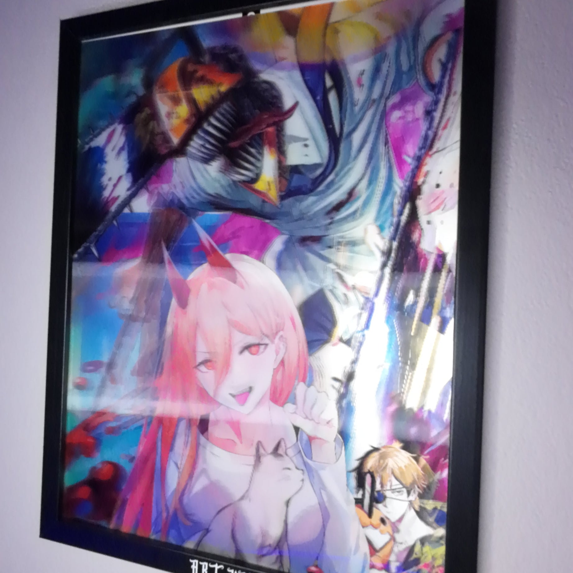 Chainsaw Man Power Tablo – 3D Anime Poster (Lenticular)