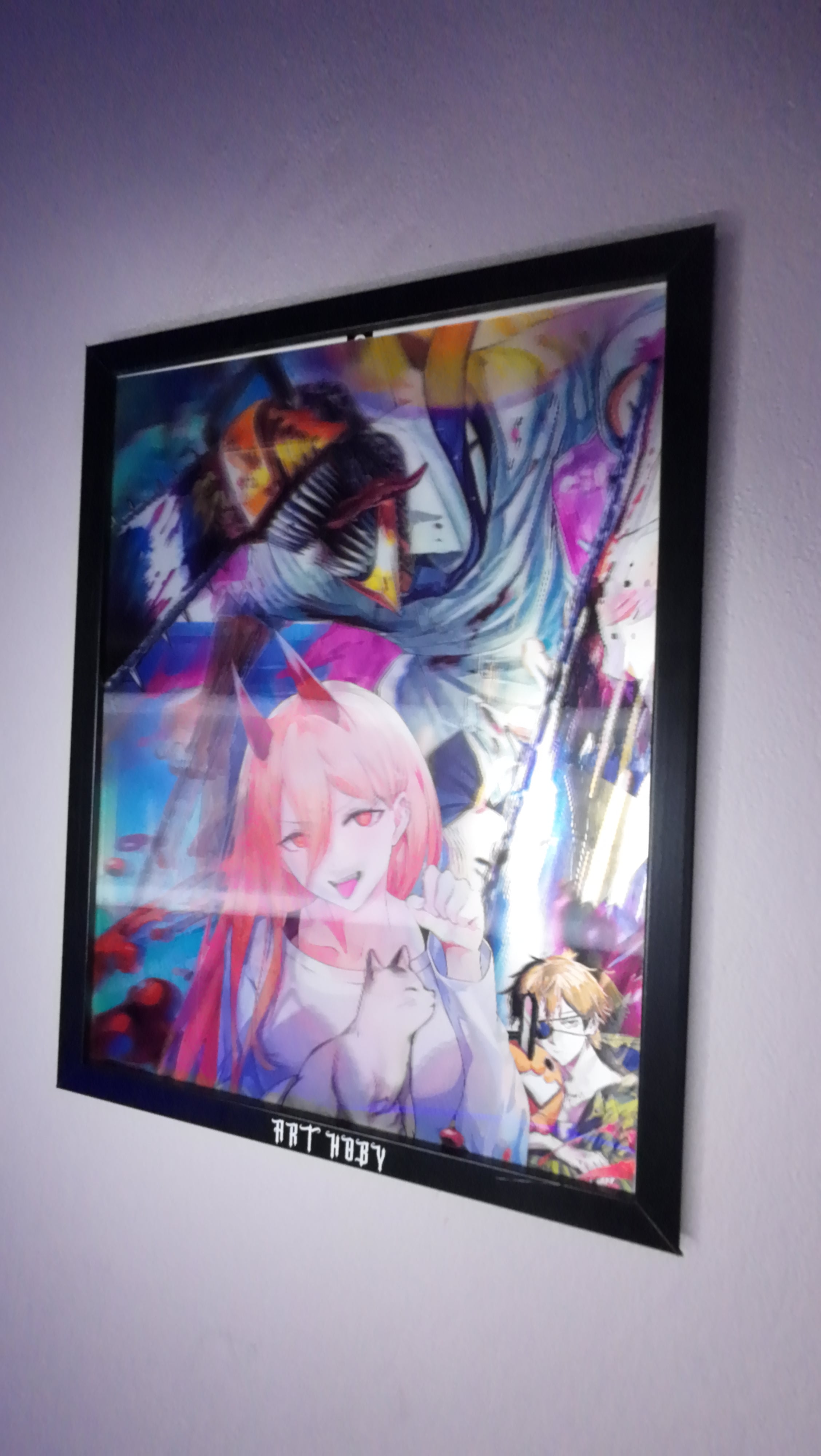 Chainsaw Man Power Tablo – 3D Anime Poster (Lenticular)