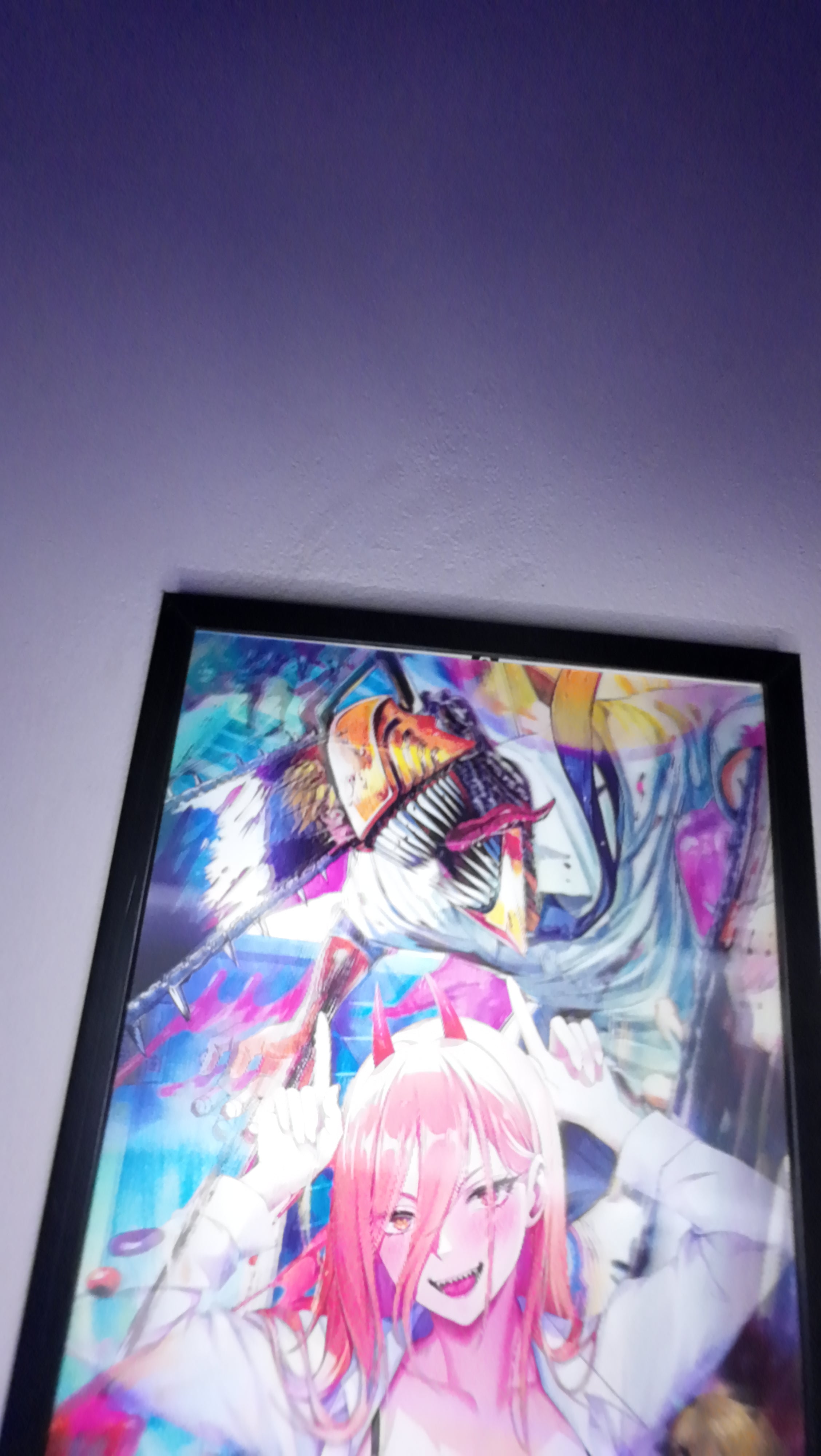 Chainsaw Man Power Tablo – 3D Anime Poster (Lenticular)