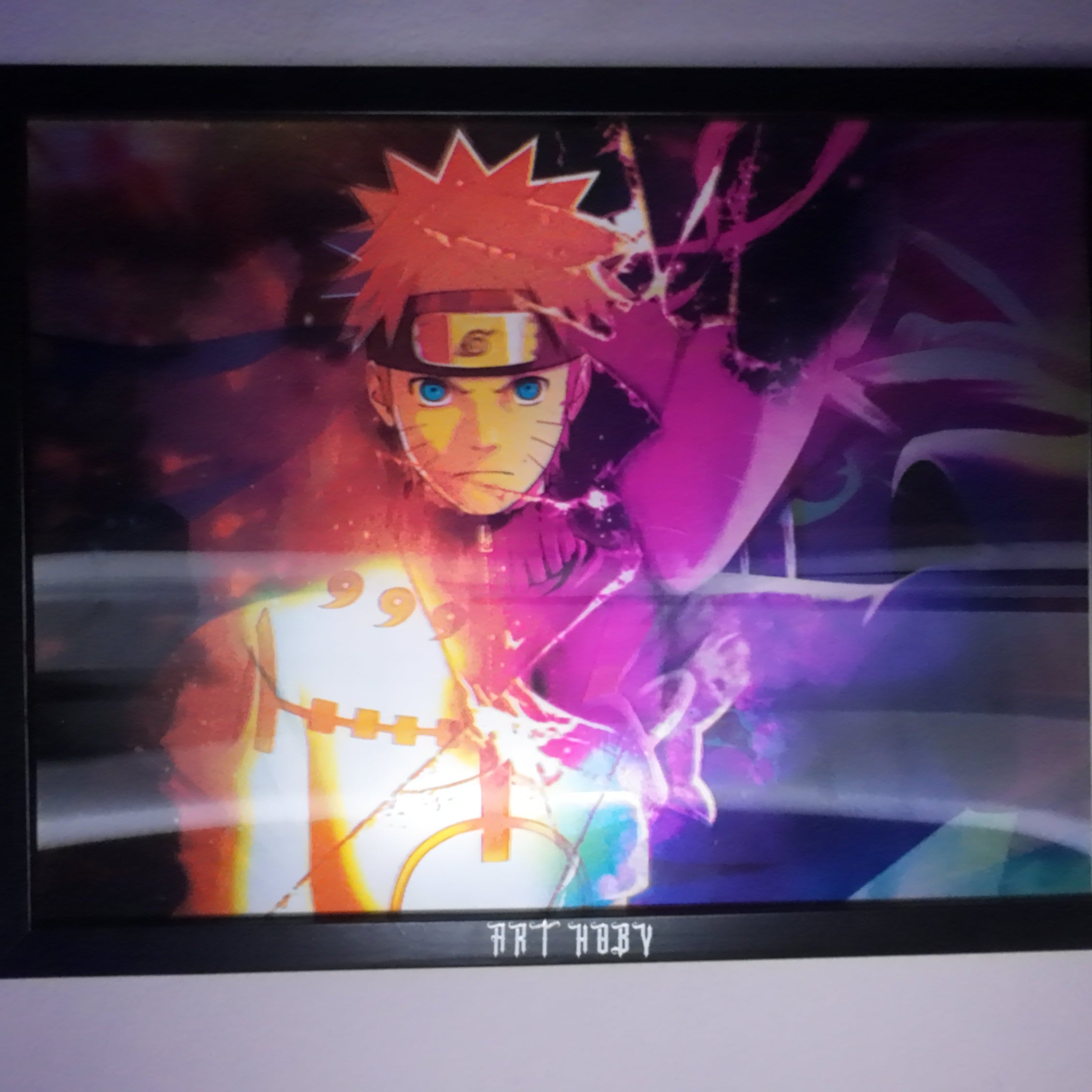 Naruto Kyuubi Tablo – Hareketli Efektli Anime Duvar Posteri (Lenticular)