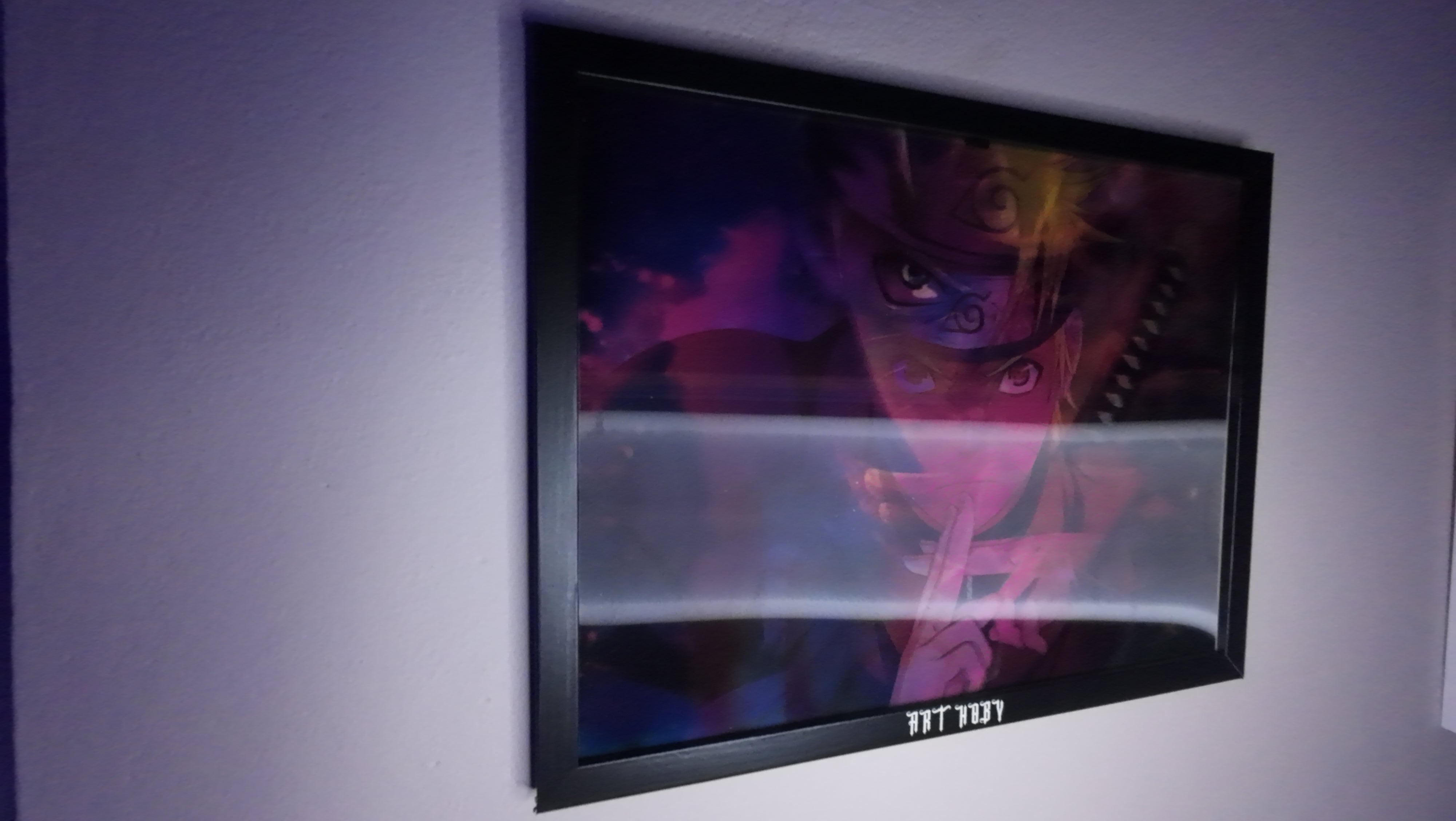 Naruto Kyuubi Tablo – Hareketli Efektli Anime Duvar Posteri (Lenticular)