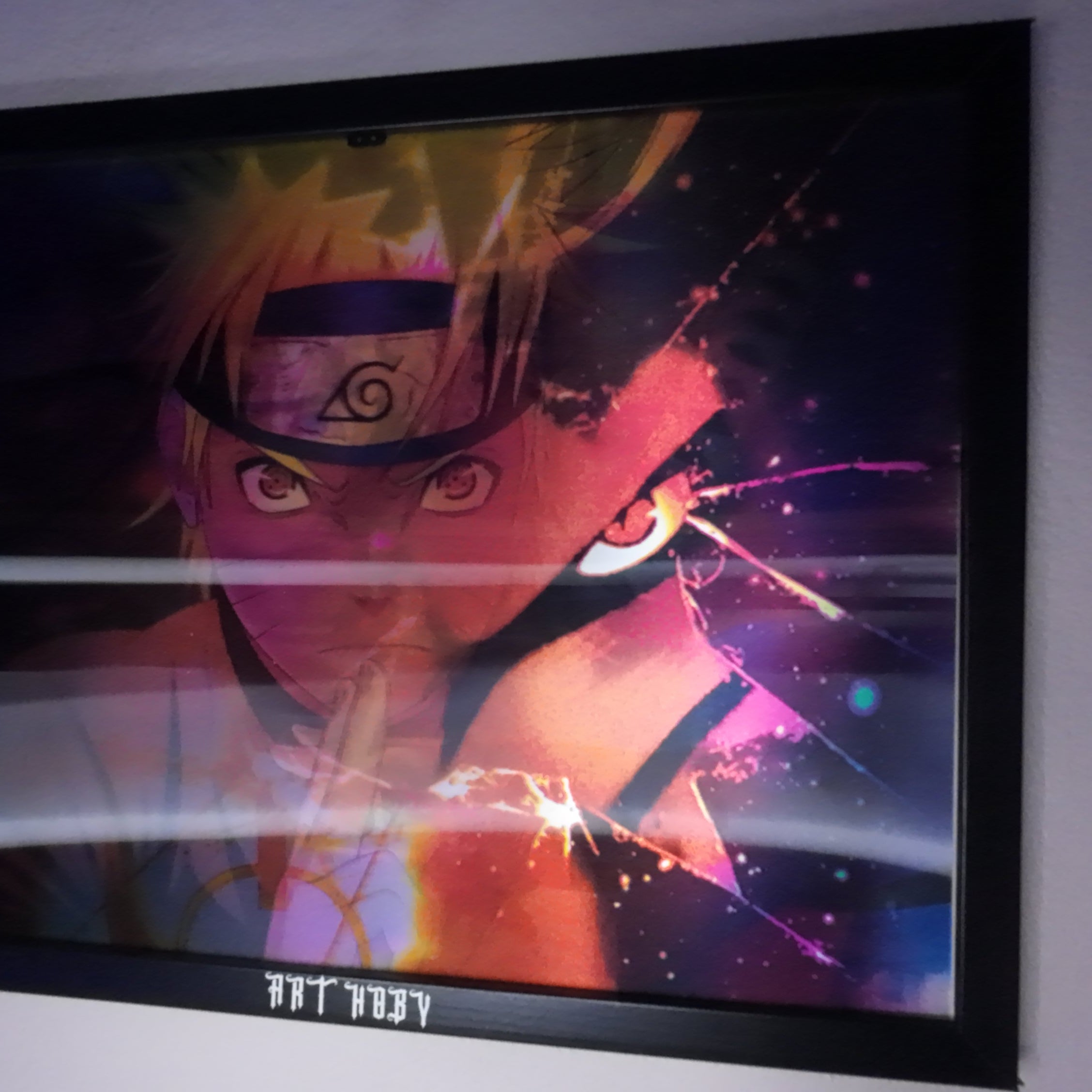 Naruto Kyuubi Tablo – Hareketli Efektli Anime Duvar Posteri (Lenticular)