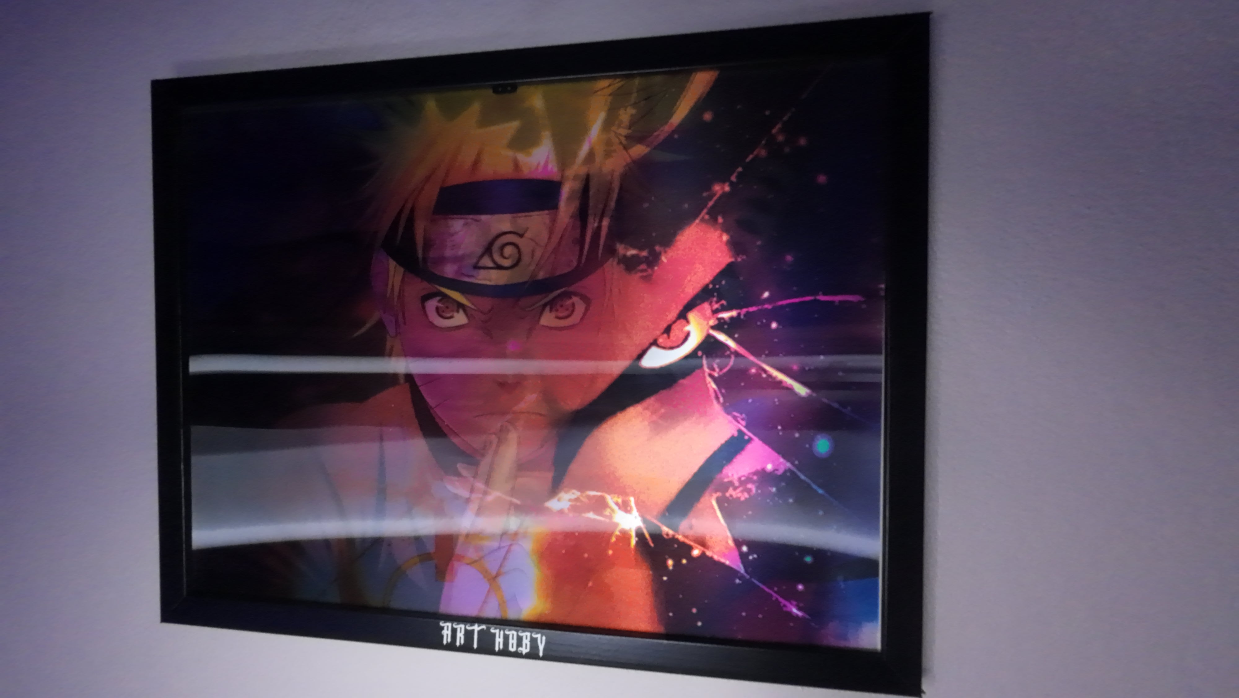 Naruto Kyuubi Tablo – Hareketli Efektli Anime Duvar Posteri (Lenticular)