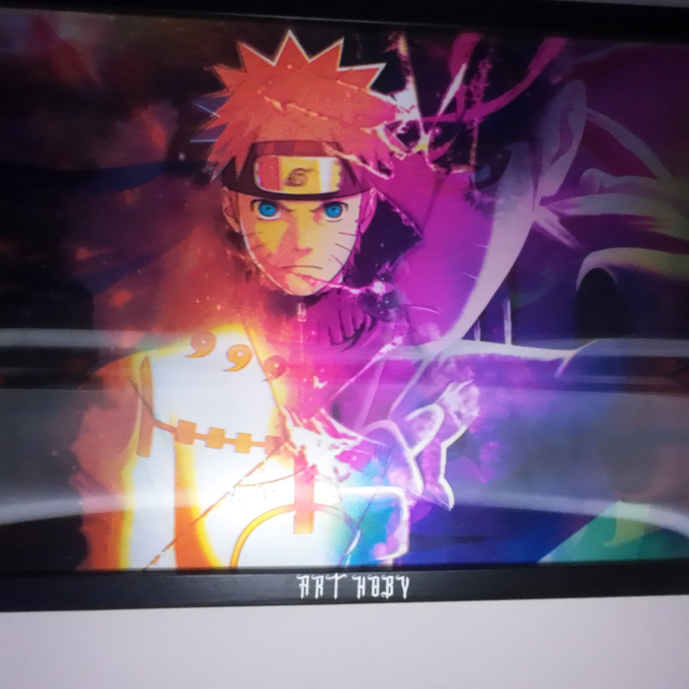Naruto Kyuubi Tablo – Hareketli Efektli Anime Duvar Posteri (Lenticular)