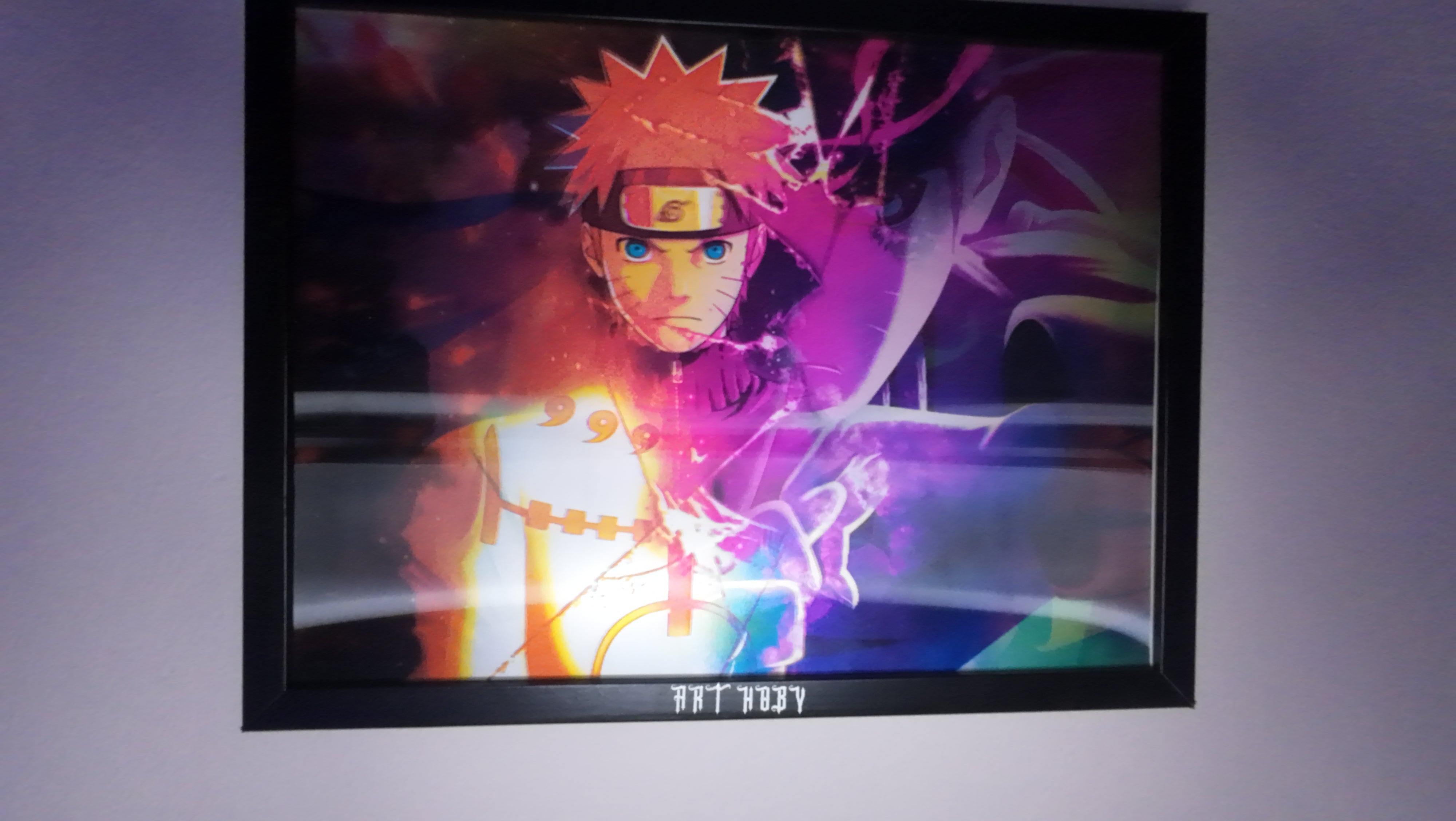 Naruto Kyuubi Tablo – Hareketli Efektli Anime Duvar Posteri (Lenticular)