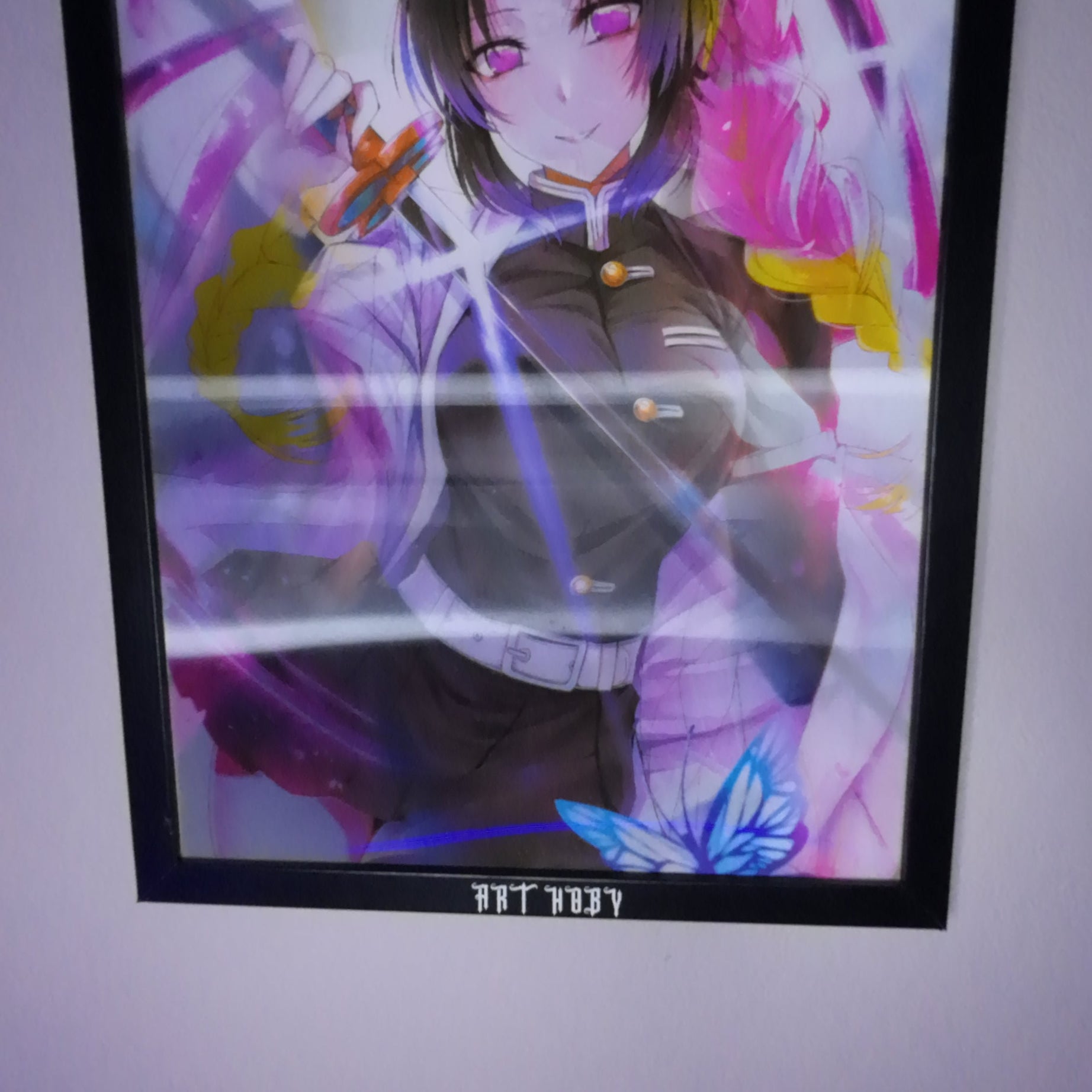 Shinobu & Mitsuri Fan Art Tablosu – Demon Slayer Koleksiyon (Lenticular)