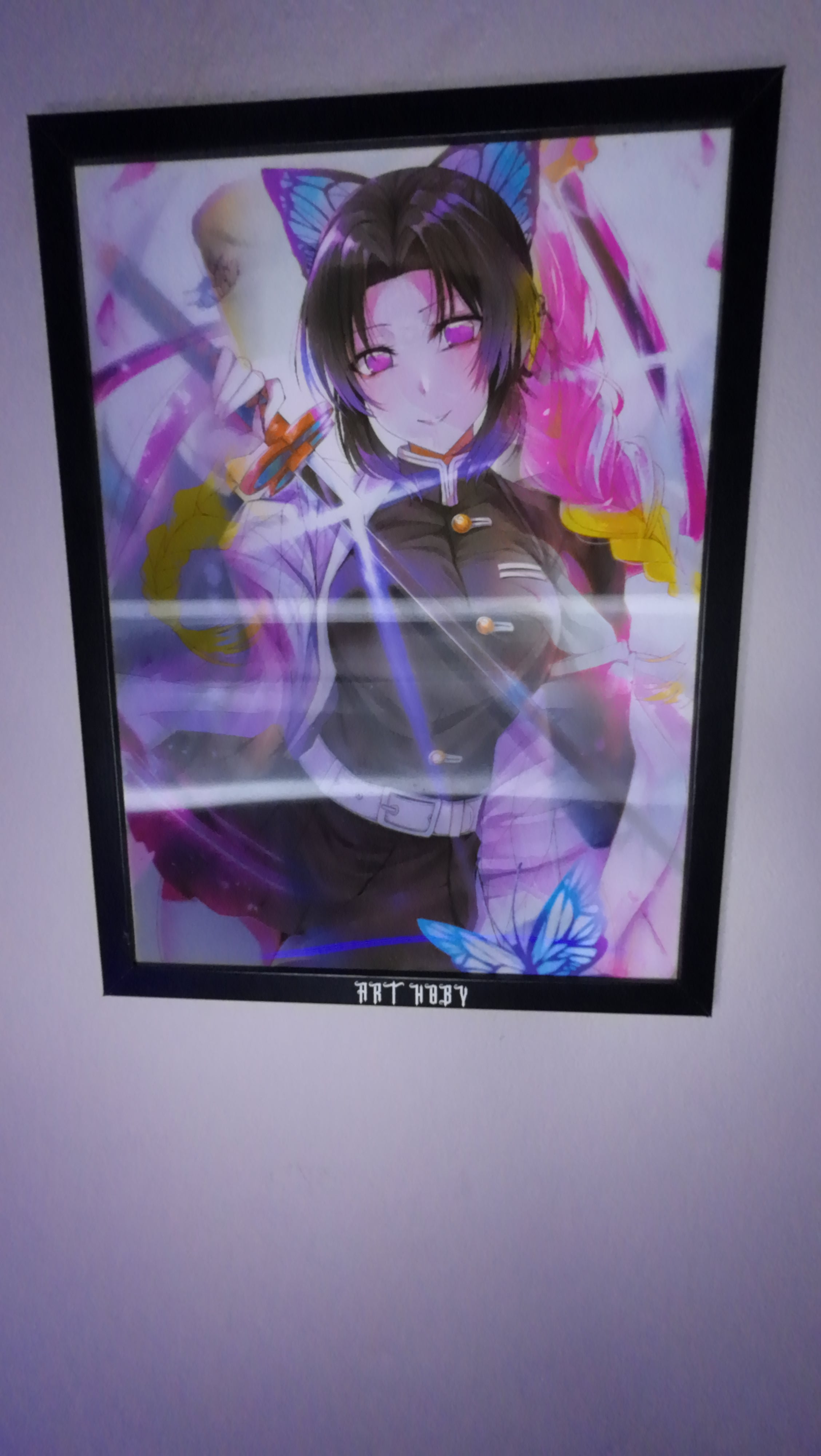 Shinobu & Mitsuri Fan Art Tablosu – Demon Slayer Koleksiyon (Lenticular)