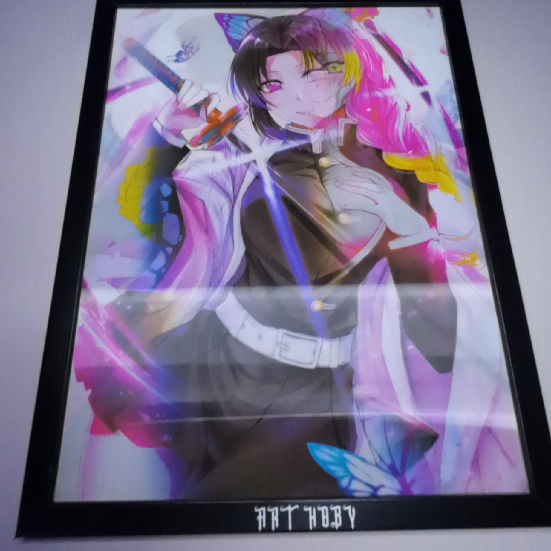 Shinobu & Mitsuri Fan Art Tablosu – Demon Slayer Koleksiyon (Lenticular)
