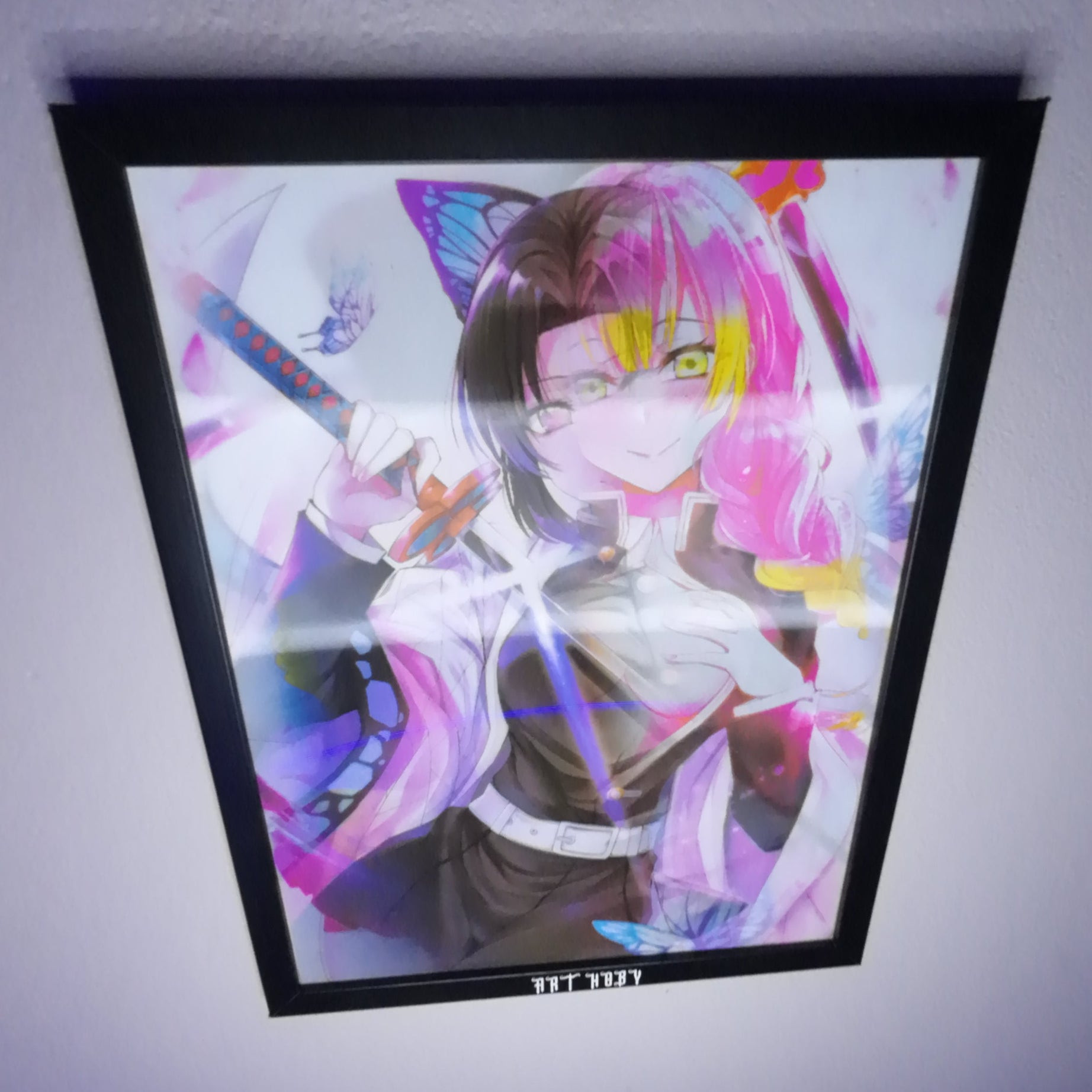 Shinobu & Mitsuri Fan Art Tablosu – Demon Slayer Koleksiyon (Lenticular)