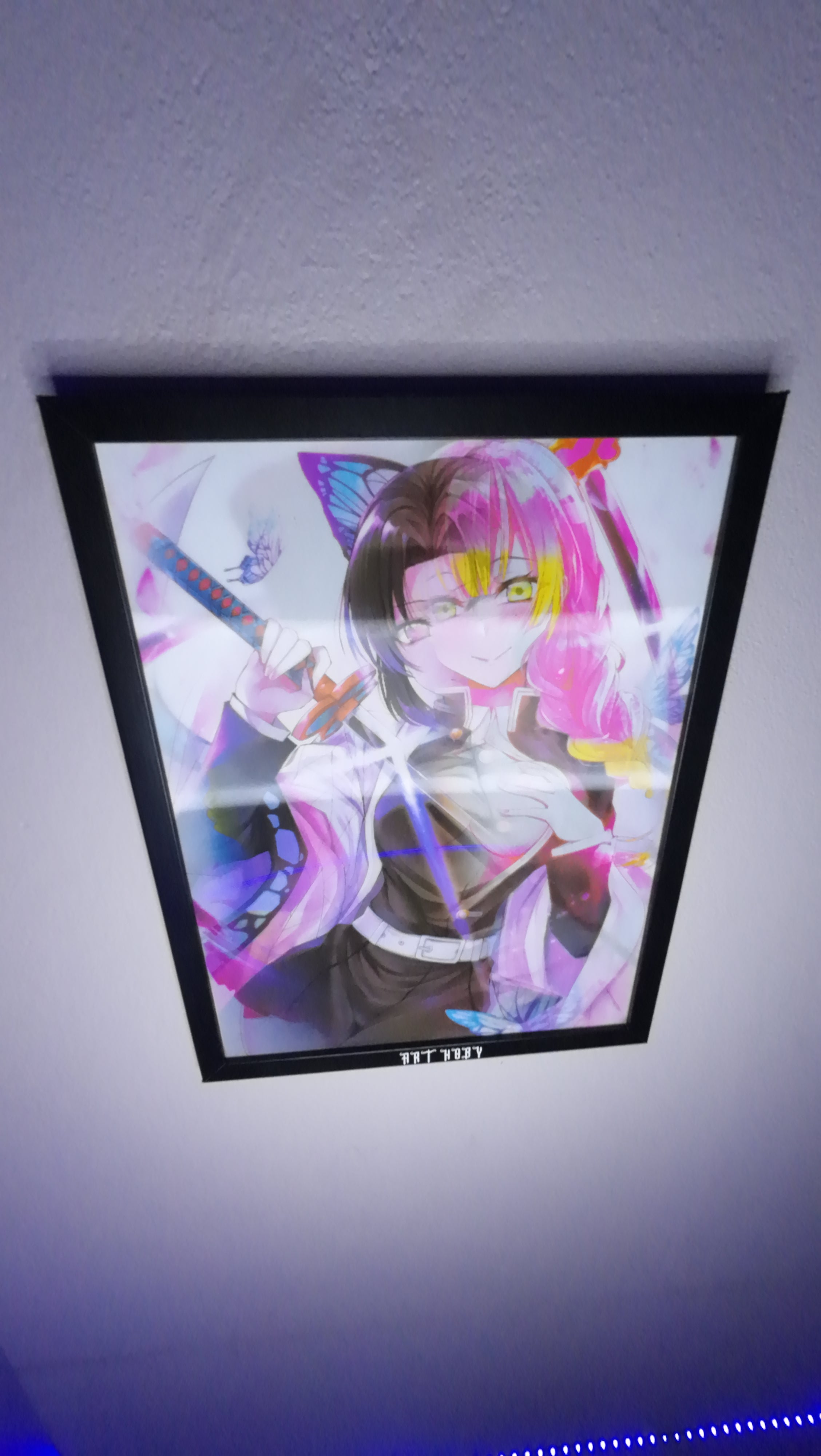 Shinobu & Mitsuri Fan Art Tablosu – Demon Slayer Koleksiyon (Lenticular)