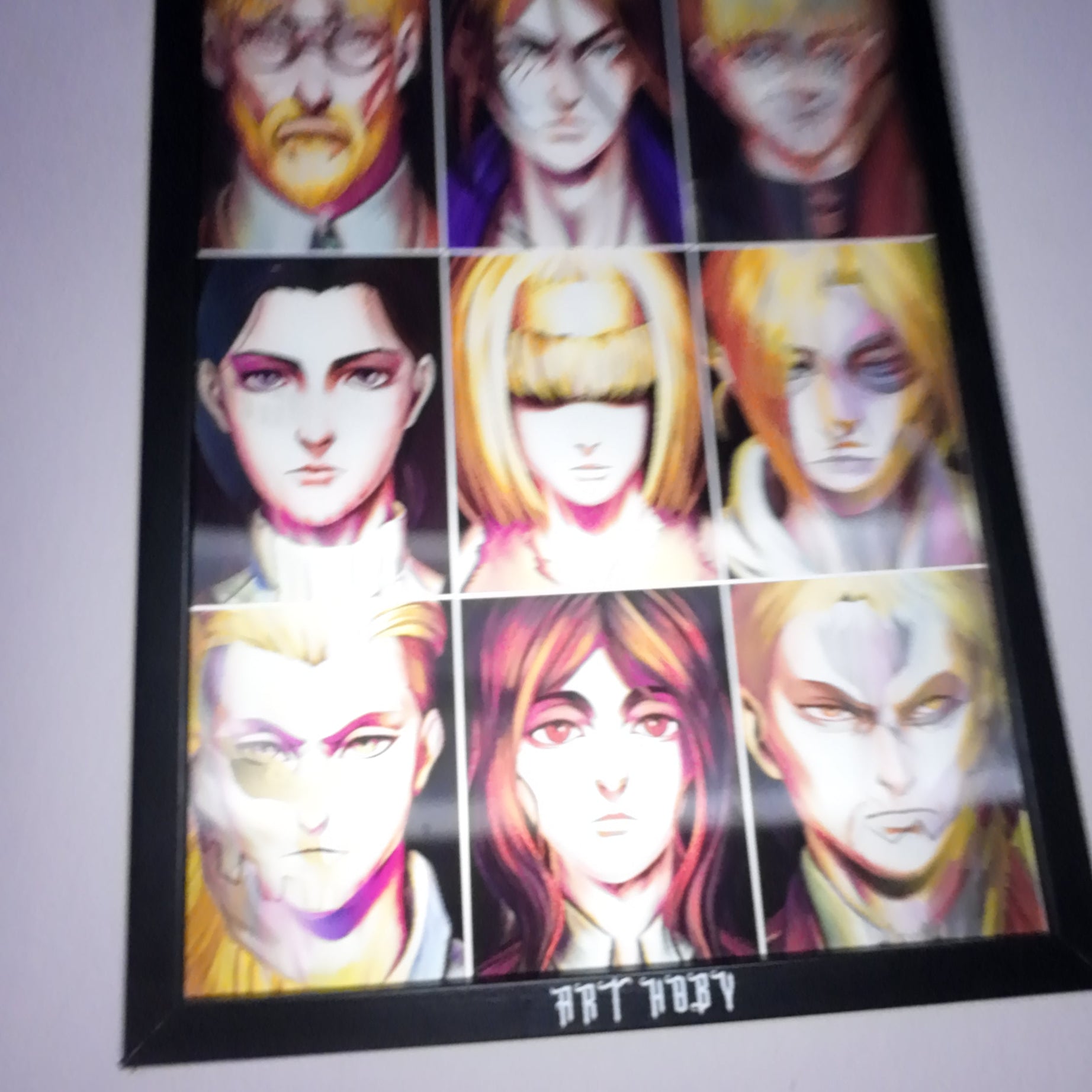 Shingeki no Kyojin Tablo – Eren ve Titan Dönüşümleri Hareketli Anime Görsel (Lenticular)