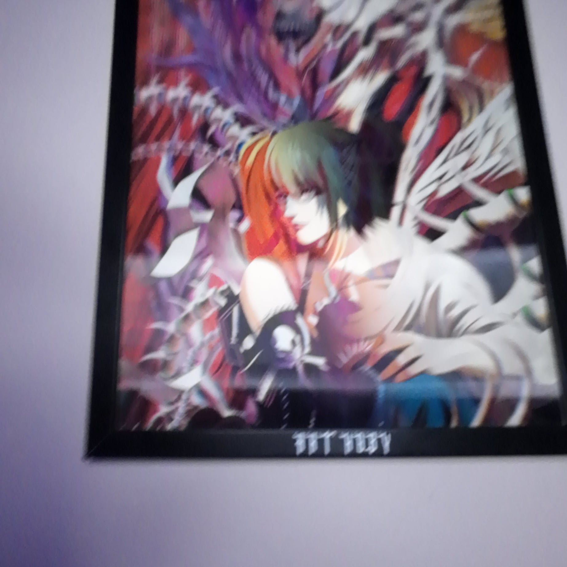 Death Note Anime Tablosu – L & Light & Shinigami Hareketli Poster (Lenticular)