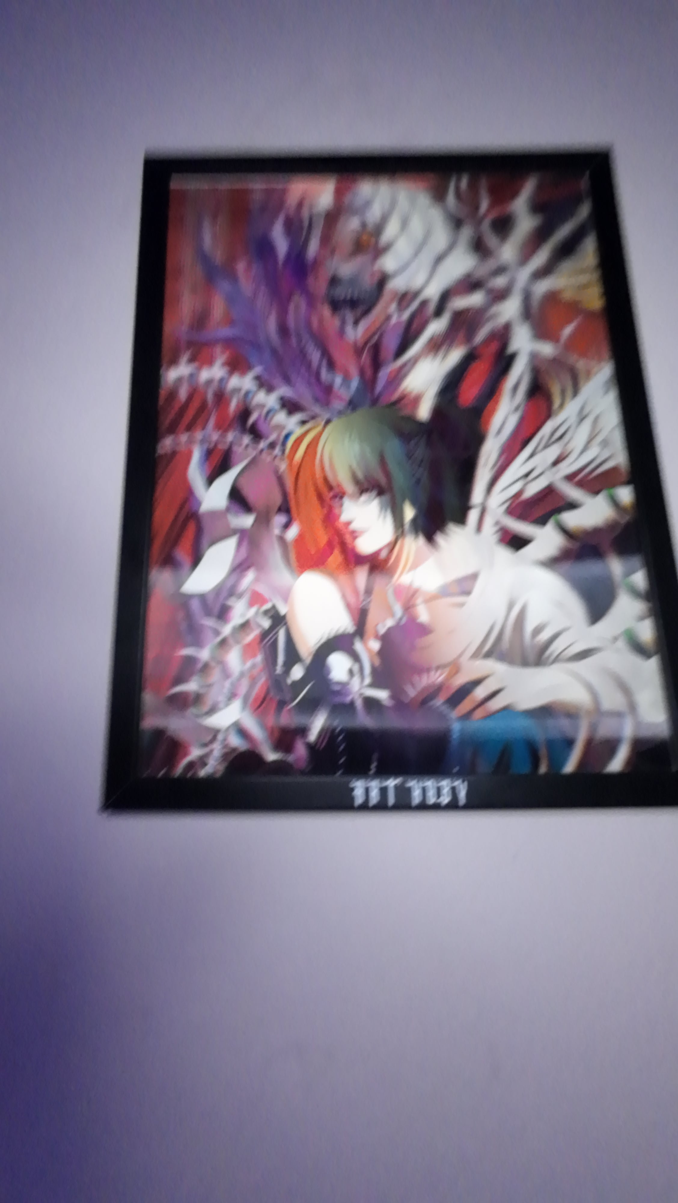 Death Note Anime Tablosu – L & Light & Shinigami Hareketli Poster (Lenticular)
