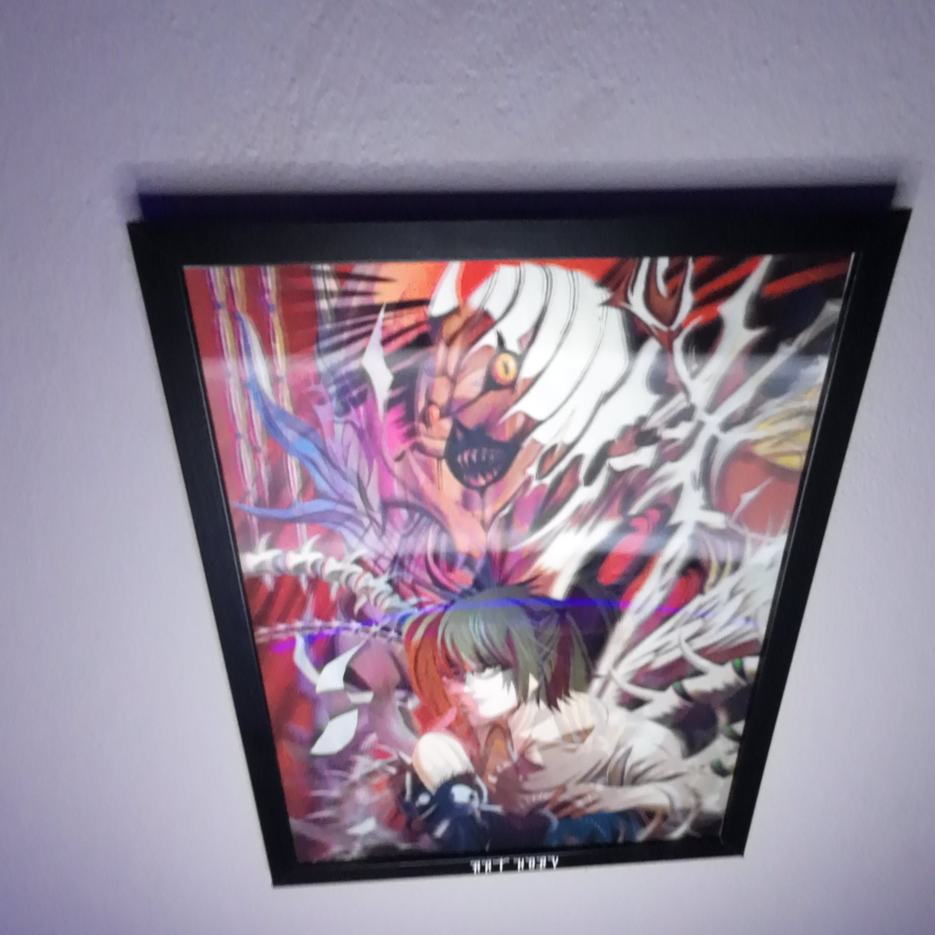Death Note Anime Tablosu – L & Light & Shinigami Hareketli Poster (Lenticular)