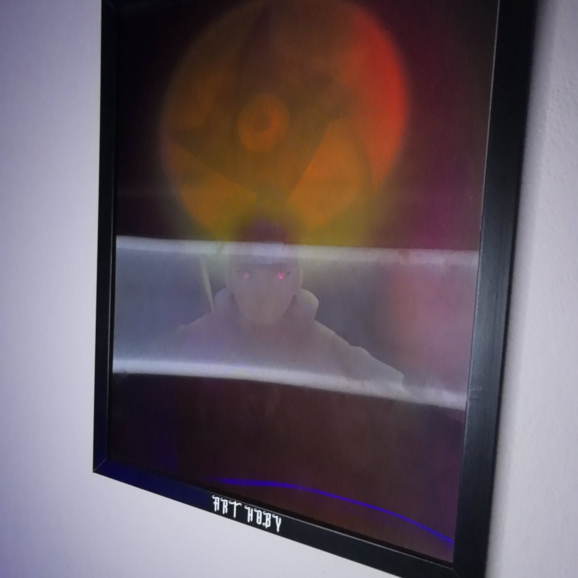 Itachi Uchiha Naruto Tablosu – Sharingan Temalı 3D Poster (Lenticular)