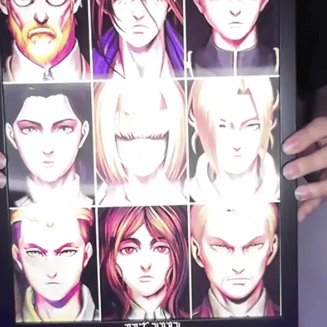 Shingeki no Kyojin Tablo – Eren ve Titan Dönüşümleri Hareketli Anime Görsel (Lenticular)