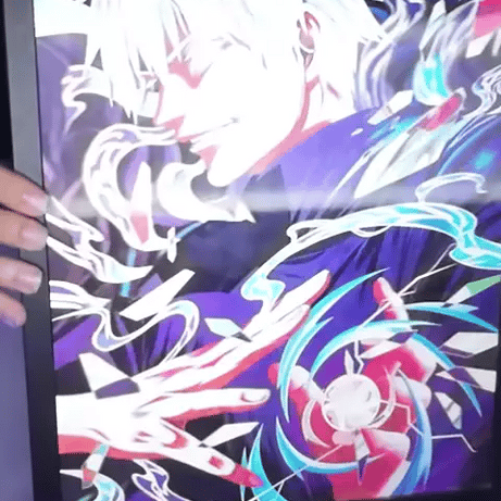 Jujutsu Kaisen 3’lü Karakter Tablo – Gojo, Toji ve Geto Hareketli Tablo (Lenticular)