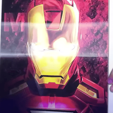 Marvel Iron Man Fan Art Tablo – 3D Efektli Duvar Posteri (Lenticular)