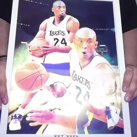 Kobe Bryant Lakers Tablo – 3D Efektli Basketbol Posteri (Lenticular)